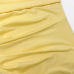 Sommarklänning – axelbandslös festklänning med slits