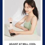 Hopfällbar Mini-Fläkt med Halsrem & Ställ – 3000mAh