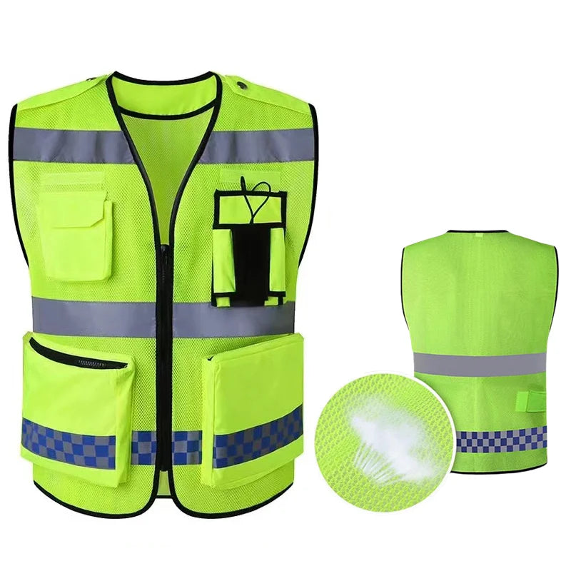 Säkerhetsväst för Sommar – Reflex & Fickor