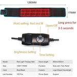 LED massagebälte – rött ljus & värme mot smärta