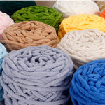 Chenillegarn 2 st – tjockt mjukt garn för filtar, tröjor & halsdukar