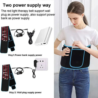 Infrarött bälte 660nm & 850nm – fettförbränning & ryggsmärta