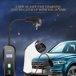 Portabel laddare elbil 3.5kW – EV laddkabel typ 1 & typ 2