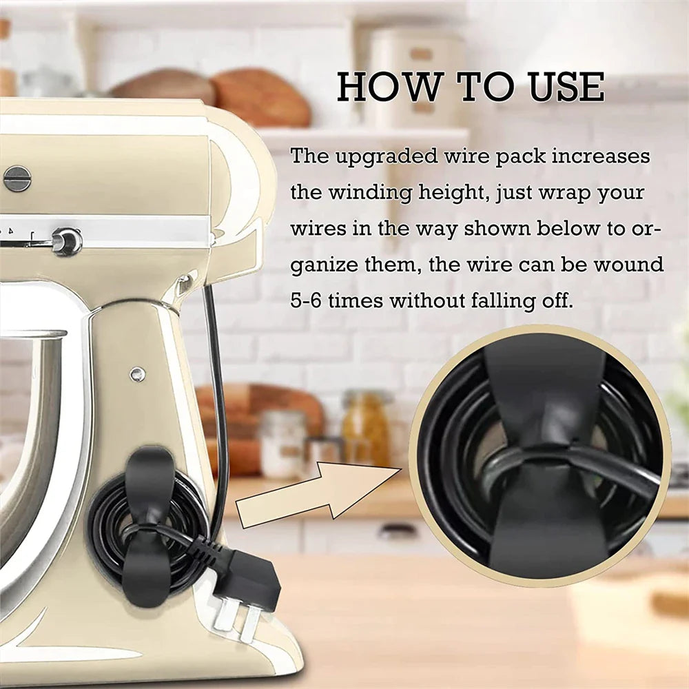 Sladdhållare kök – kabelhanterare för hushållsapparater