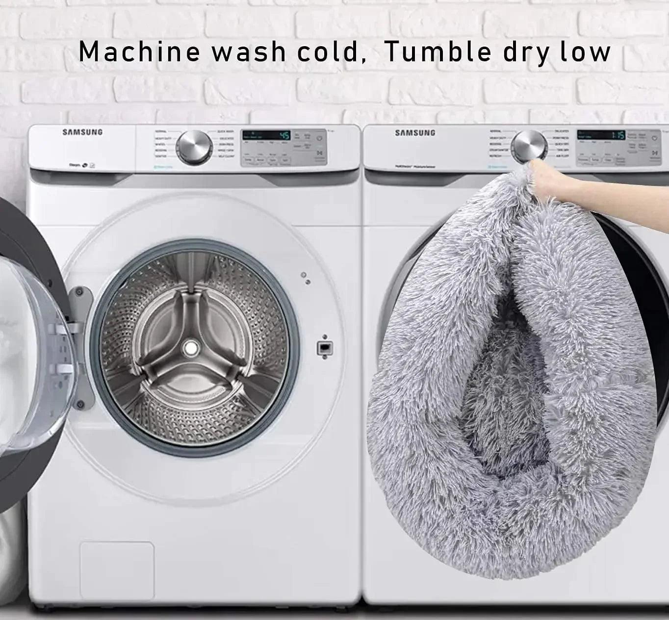 Hund-/kattbädd i plysch – mjuk soffa & matta för husdjur