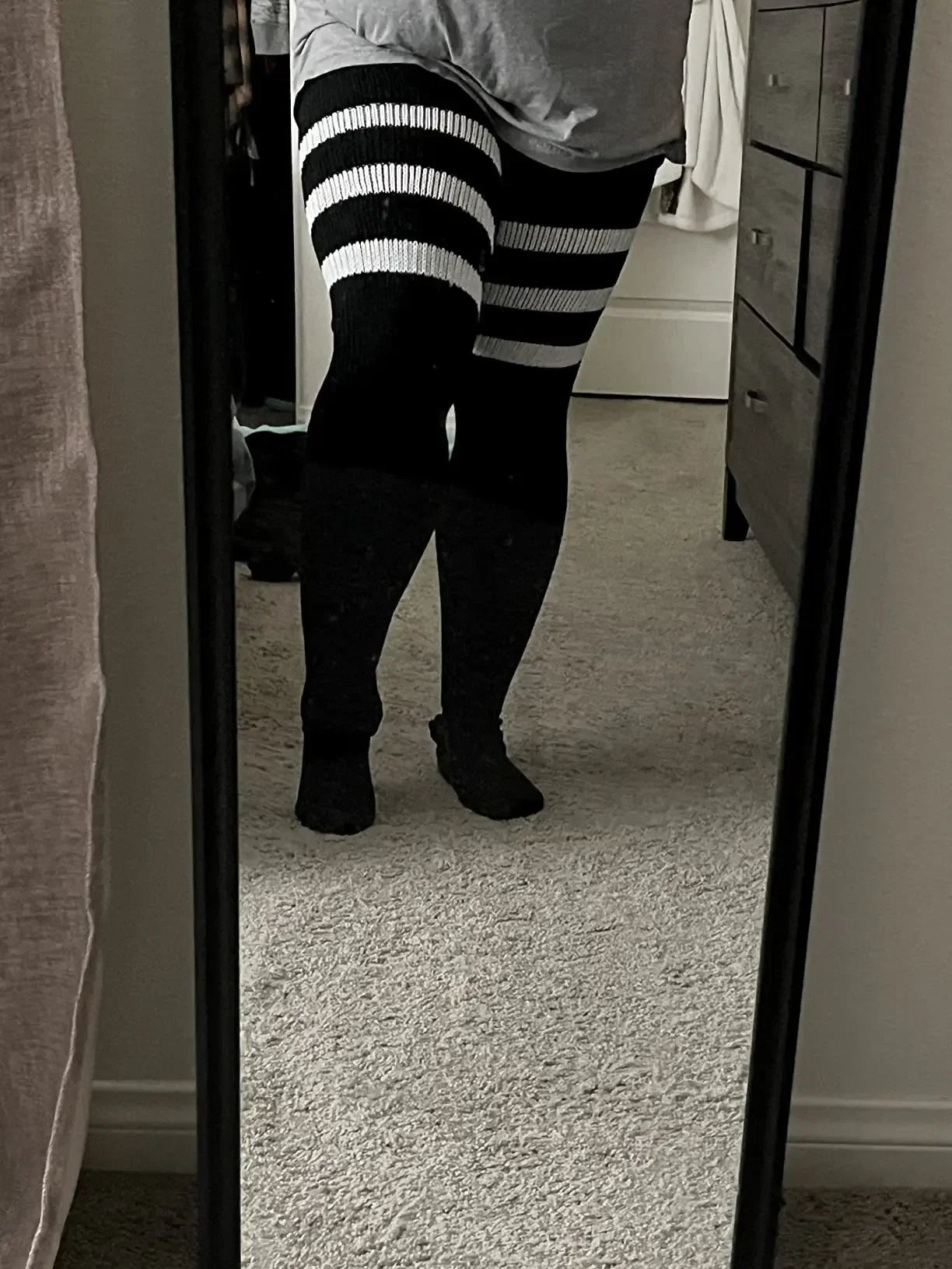 Långa Mjukstrumpor i Plus Size för Träning & Dans