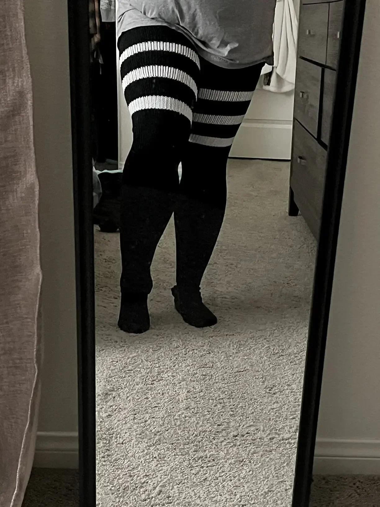 Långa Mjukstrumpor i Plus Size för Träning & Dans