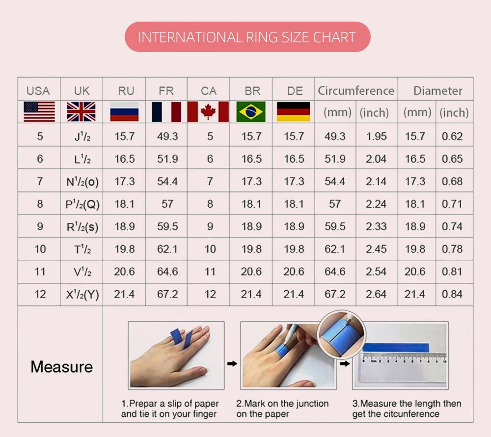 Ring Emilia (färgglad ring med zirkoner – klassisk design)