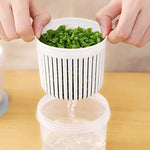 Matlåda med dränering – dubbel grönsaksförvaring