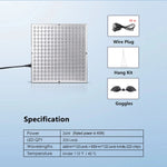 LED-valopaneeli 225 diodia – ihonhoitoa ja kivunlievitystä