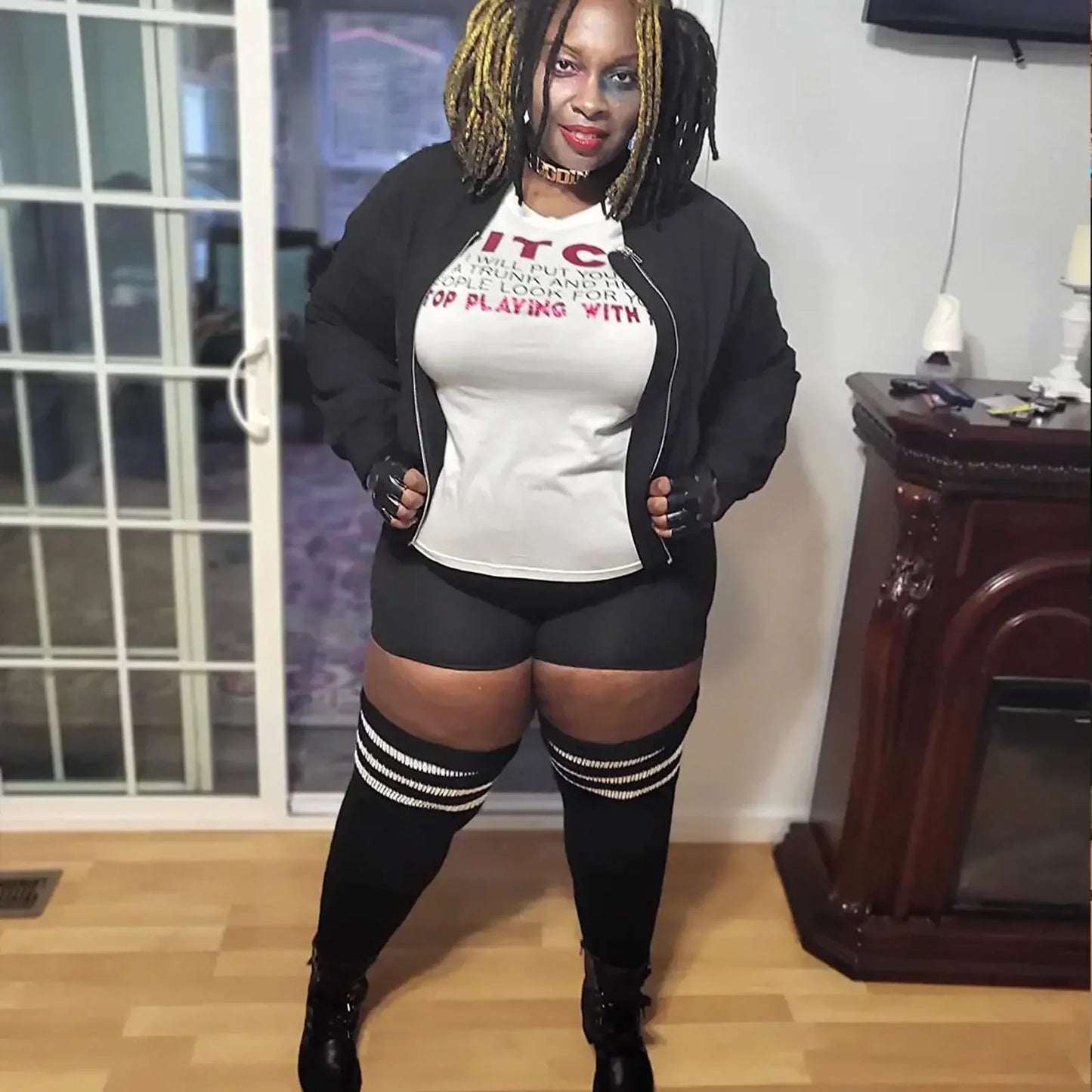 Långa Mjukstrumpor i Plus Size för Träning & Dans