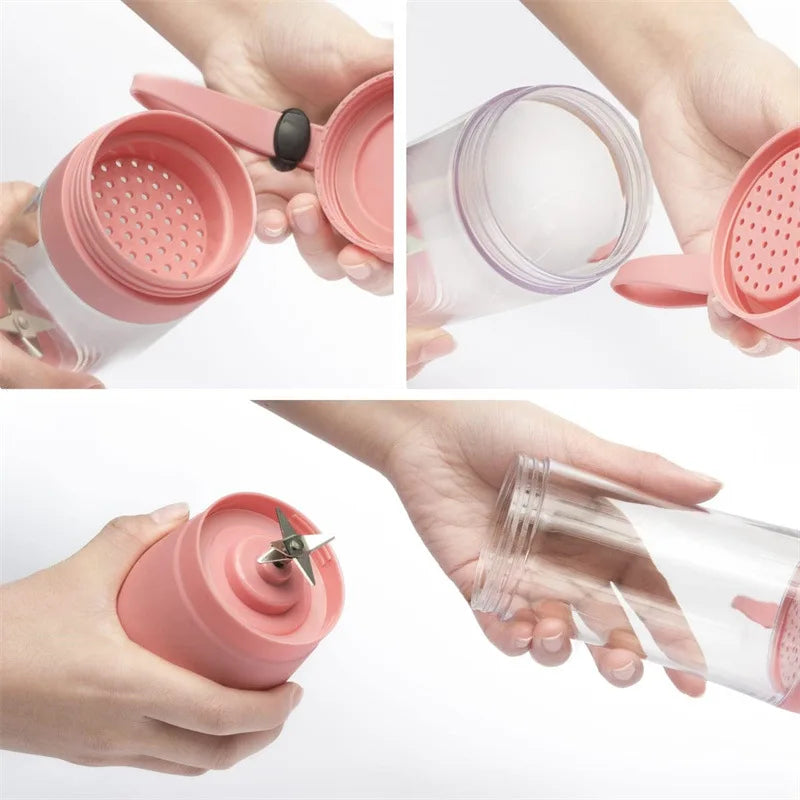 Mini mixer 380 ml – USB laddbar juice- & smoothieblender