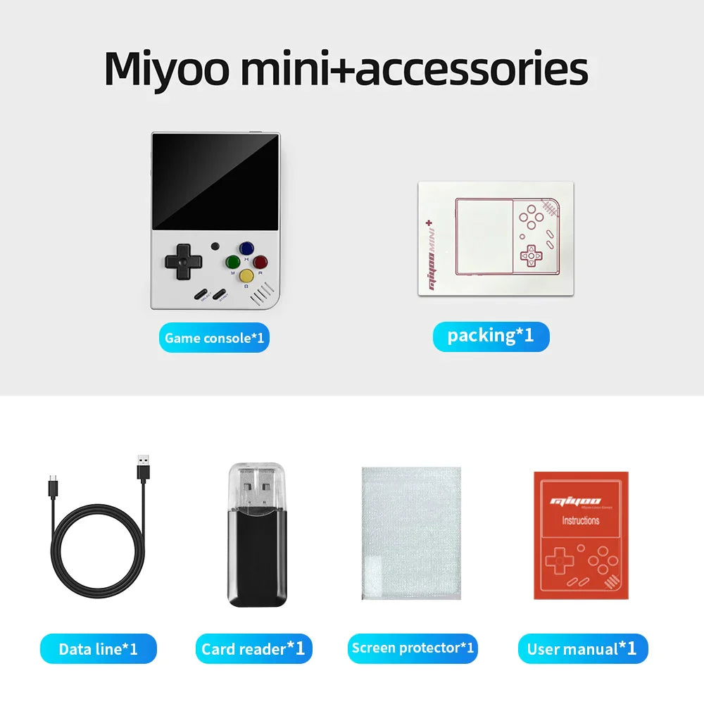 RetroPlay Mini+ V4 – bärbar retro spelkonsol 3,5” IPS skärm