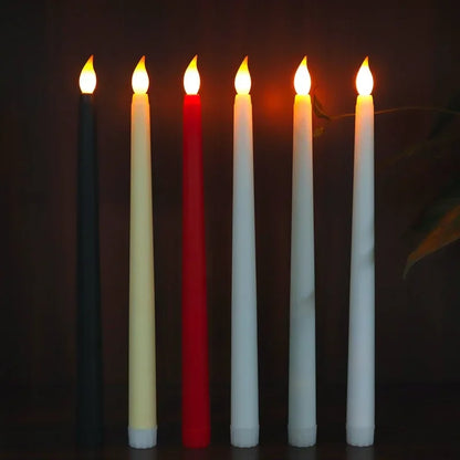 LED kyrkljus – spetsiga batteridrivna ljus för jul & högtider (1–4 st)