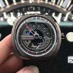 Schweizisk Automatisk Herrklocka 47mm Vattentät Skelettdesign NFC