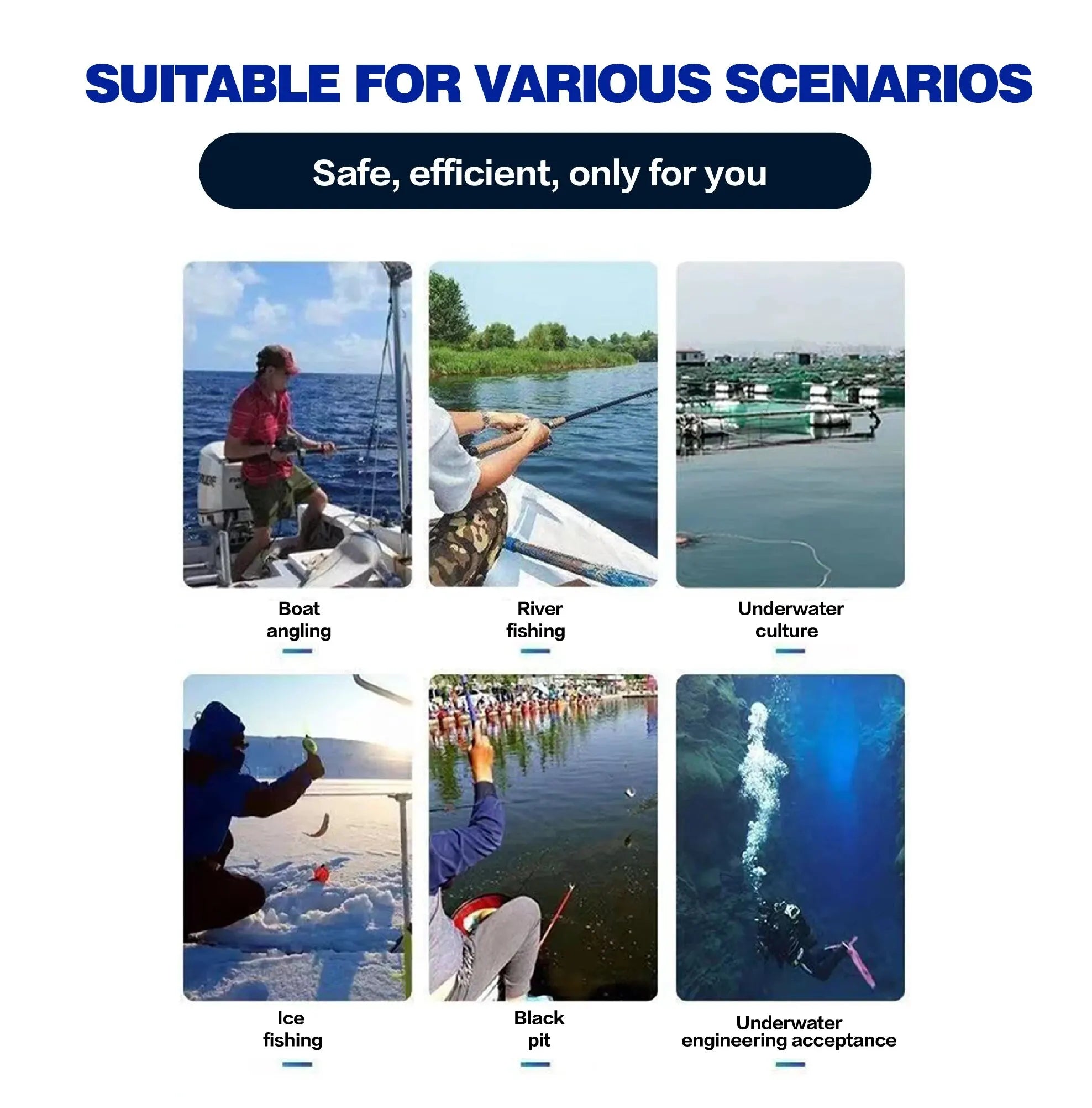 Fiskekamera med 30 meter kabel!