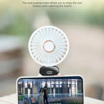 Hopfällbar Mini-Fläkt med Halsrem & Ställ – 3000mAh