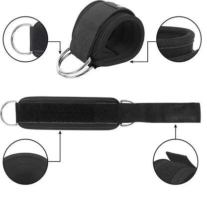 Fotledsband träningsband – set för styrketräning & gymträning hemma