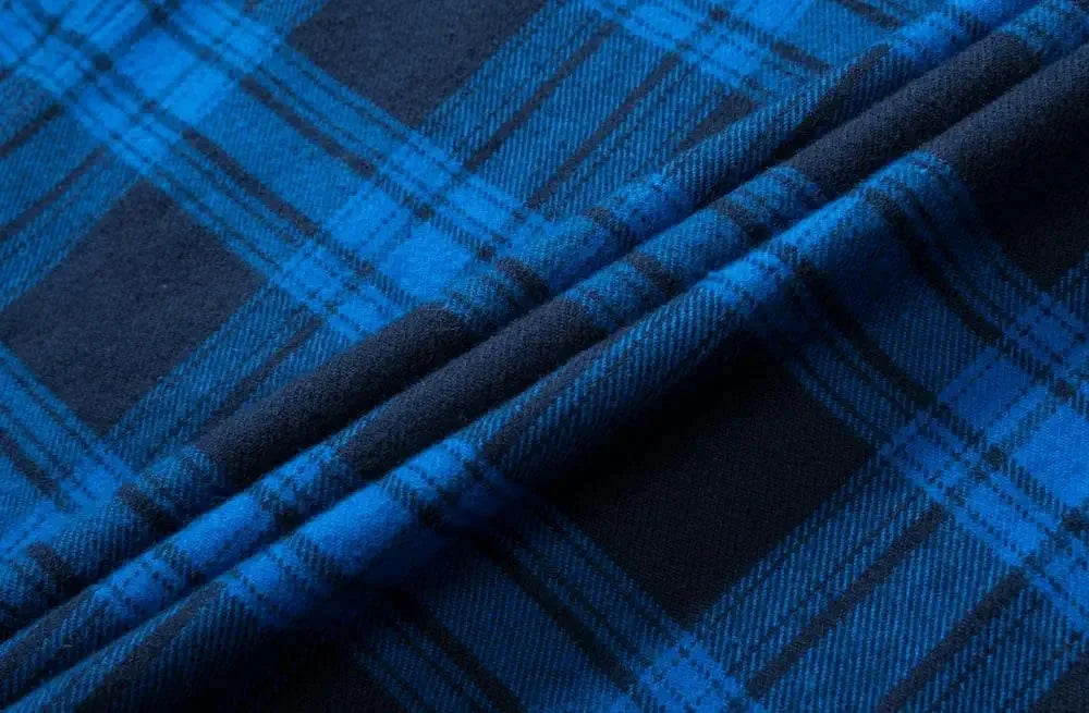 Oversize Herrskjorta – lätt jacka i bomull & flanell med fickor