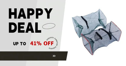 Fiskefälla – hopfällbart nät med 4–24 ingångar