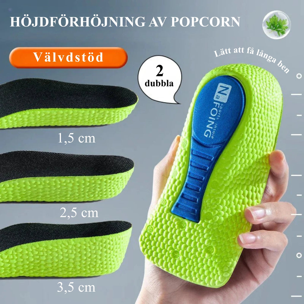 Höjdsulor i Memory Foam – Hällyft & Fotvalvsstöd