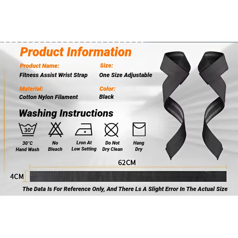 Träningsremmar – 2 st greppstöd för gym & marklyft