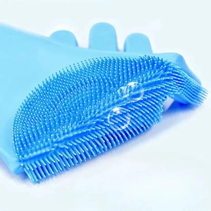 Silikon badhandske katt – massageborste & schampoborste