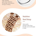 Klocka Karolina (damklocka i stål med kalender & vattenskydd)