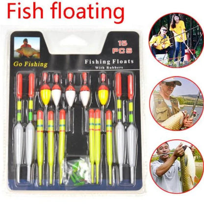 Fiskeflöten set – 15 st i olika storlekar