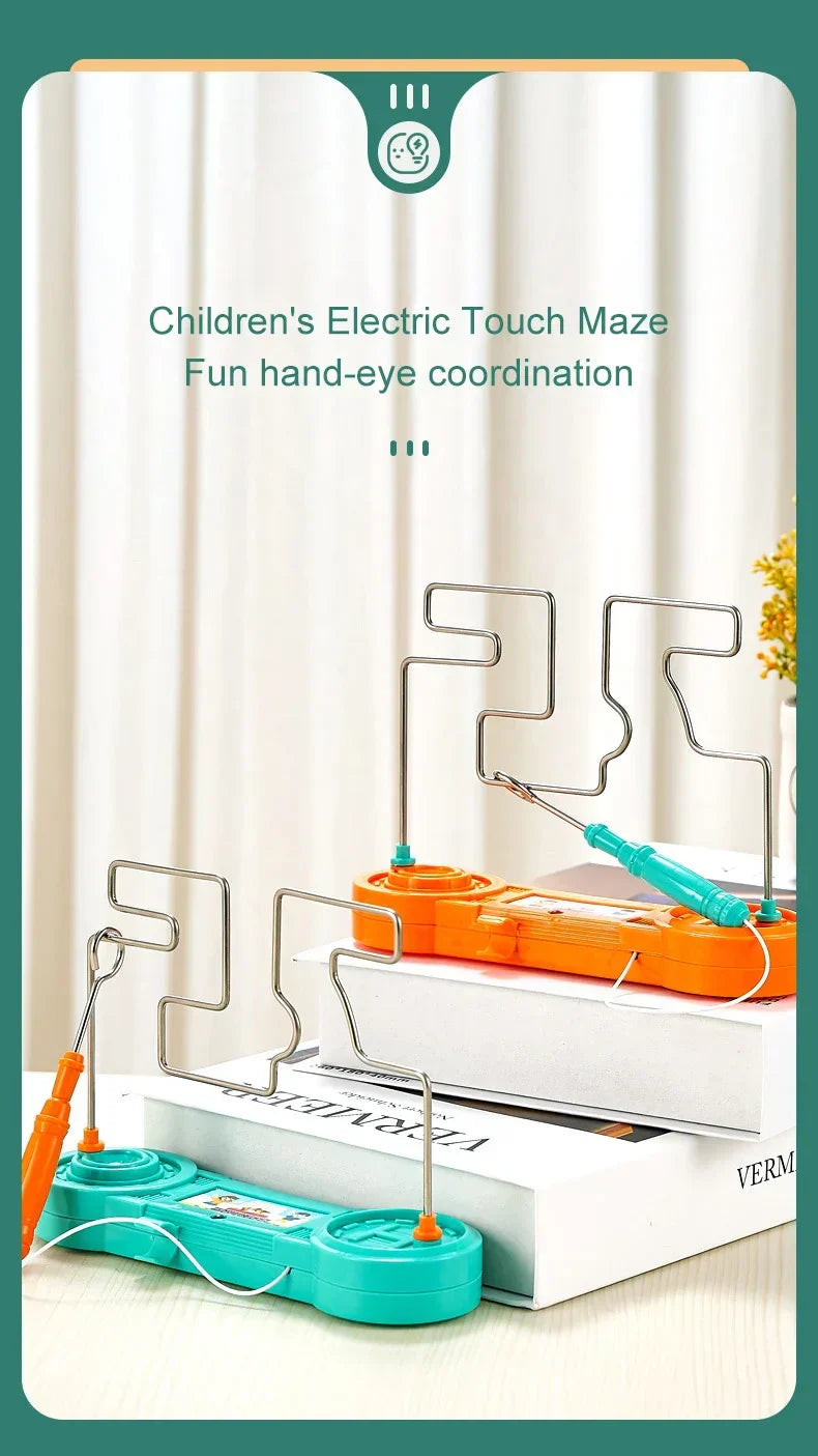 Elektriskt labyrintspel – rolig utmaning med ljus & ljud