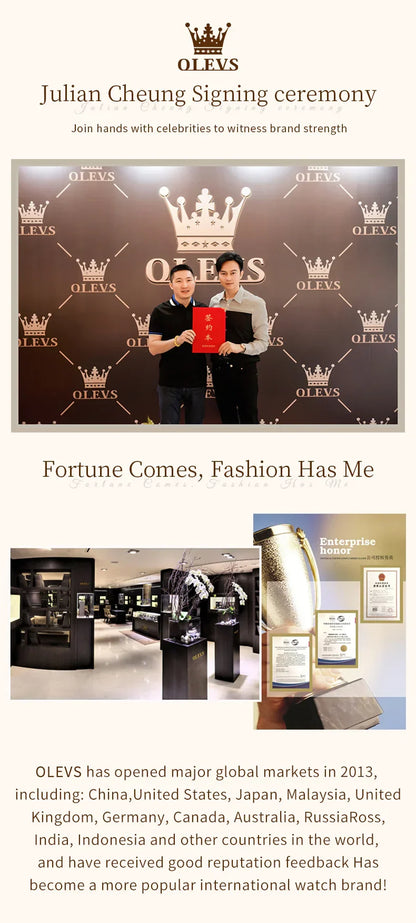 Klocka Helena (automatisk damklocka i rostfritt stål – lyxig design)