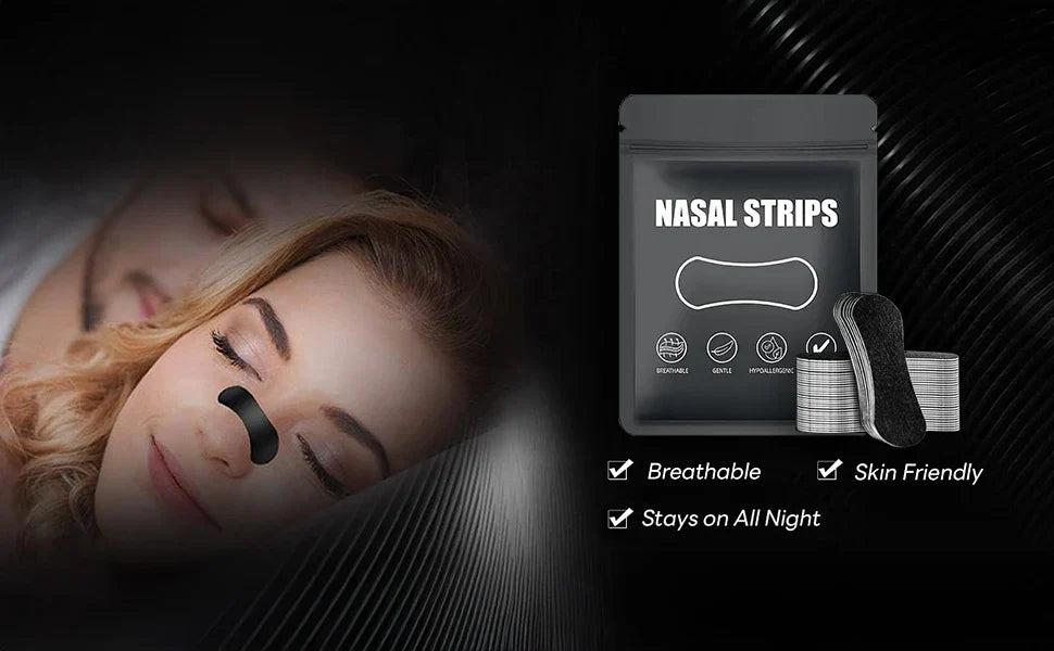 Nässtrips mot snarkning – 30/60/90/150 st andningsplåster för bättre sömn