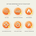 Smart Elektrisk Filt – Flanell och Lammskinn