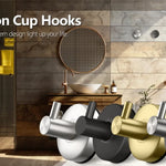 Duschkrokar™ – Sugkrokar i Borstat Nickel för Badrum