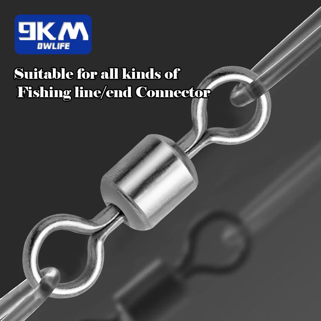 Fiskesvirvlar – 25–100 st rostfria micro barrel swivels