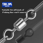 Fiskesvirvlar – 25–100 st rostfria micro barrel swivels