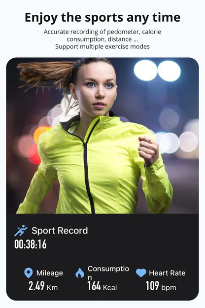 Smart ring – hälsomätning & sportläge, vattentät