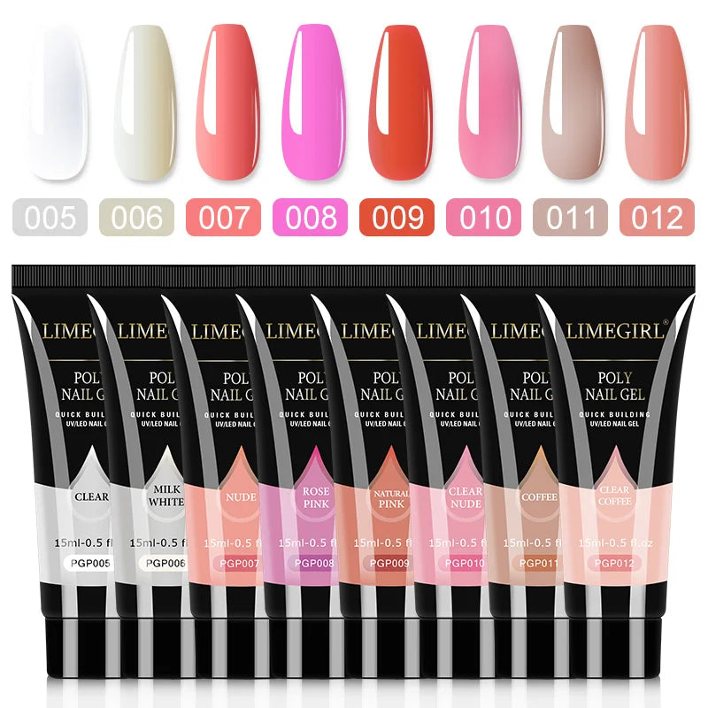 Poly Nail Gel Set – UV gel för nagelförlängning och manikyr