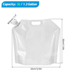 Hopfällbar vattenpåse – campingdunk för vattenförvaring 5–10 liter