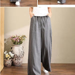 Vida linnebyxor för kvinnor