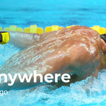 Vattentät Spelare med Hörlurar för Simning