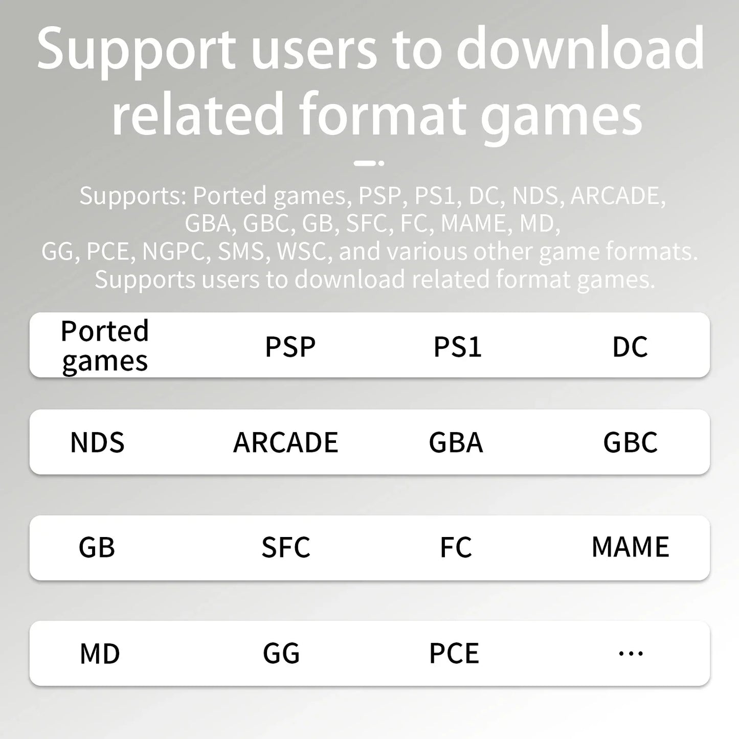 RetroSpel 34XX – bärbar spelkonsol 3,4” IPS med WiFi & Bluetooth