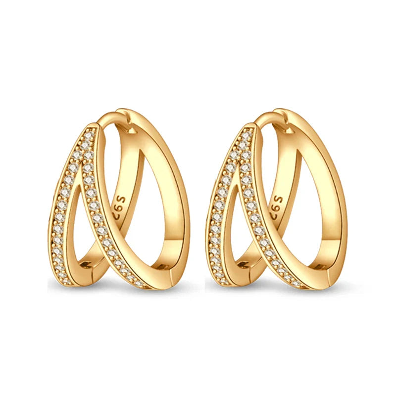 Eleganta örhängen – hoops med stjärnor, månar & pärlor