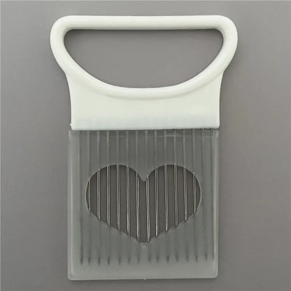 Lök- & tomathållare – skivningshjälp i rostfritt stål för grönsaker