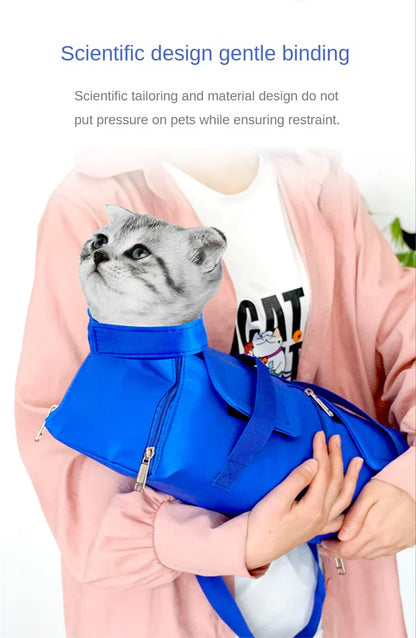 Kattväska med sele – bärbar transportväska för veterinär & resa