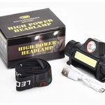 Ladattava otsalamppu – voimakas LED-valo magneetilla ja USB-liitännällä