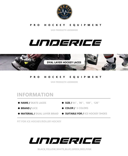 Skridskosnören ishockey – vaxade & förstärkta skosnören