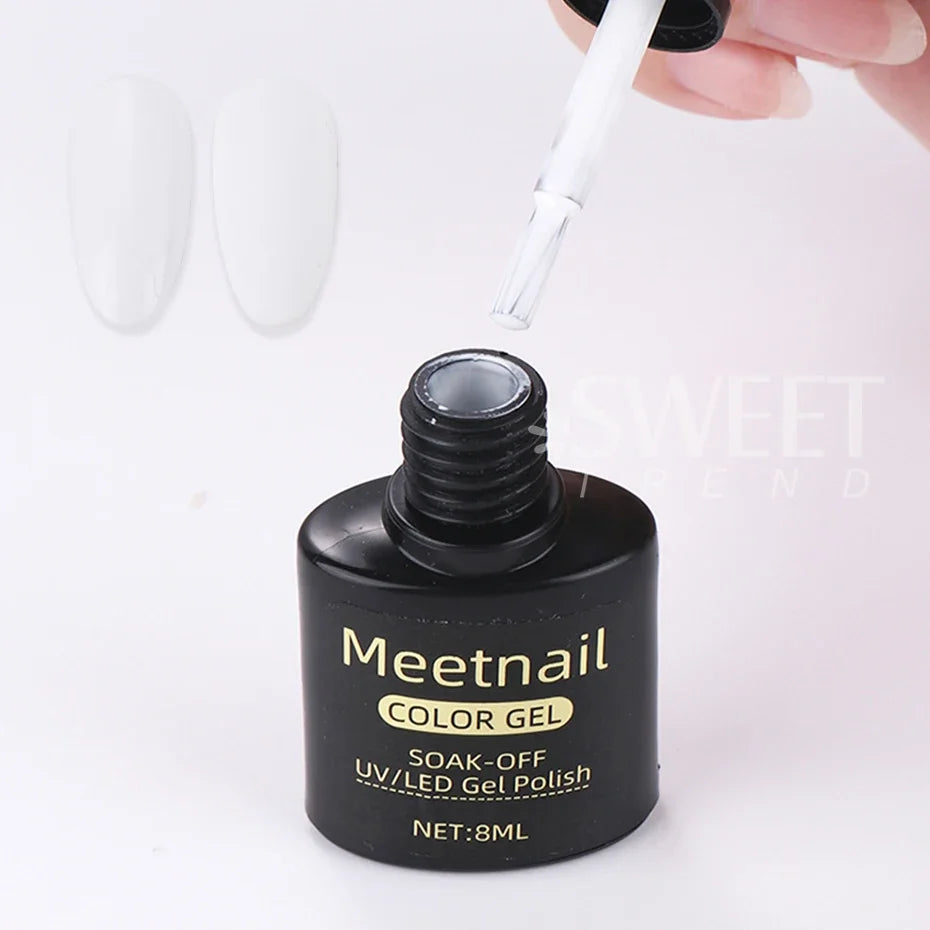 Nagellack gel set – 2x8ml svart & vitt UV/LED soak-off lack