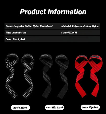 Träningsremmar – 2 st greppstöd för gym & marklyft