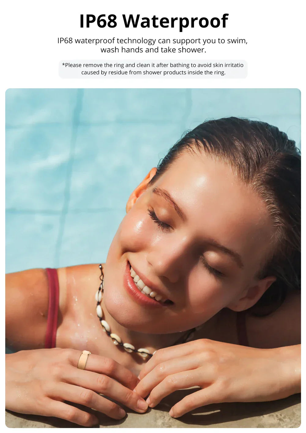 Smart ring – sömn & hälsomonitor med laddfodral